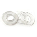 Customized 0.8mm 3mm Hole Soft Transparent Clear Plastic Nylon Insulation PVC Flat Washer 20mm