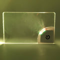 New Arrival LED Name Badge Acrylic 7 Colors Changing Business Card for Exhibition LED Name Badge