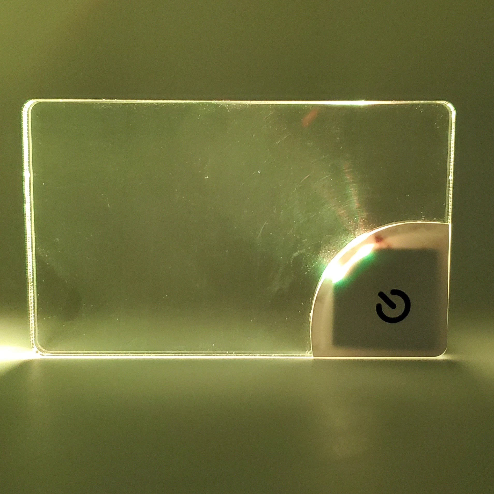 New Arrival LED Name Badge Acrylic 7 Colors Changing Business Card for Exhibition LED Name Badge