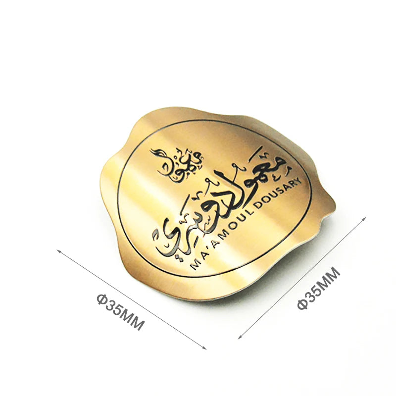 Hot-selling Custom 3d Embossed Metal Sticker Cosmetics Bottle Packaging Labels Stickers