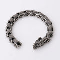 De Luxe Homme Retro Personality Men Animal Titanium Bracelet Stainless Steel Dragon Bracelets Bangles