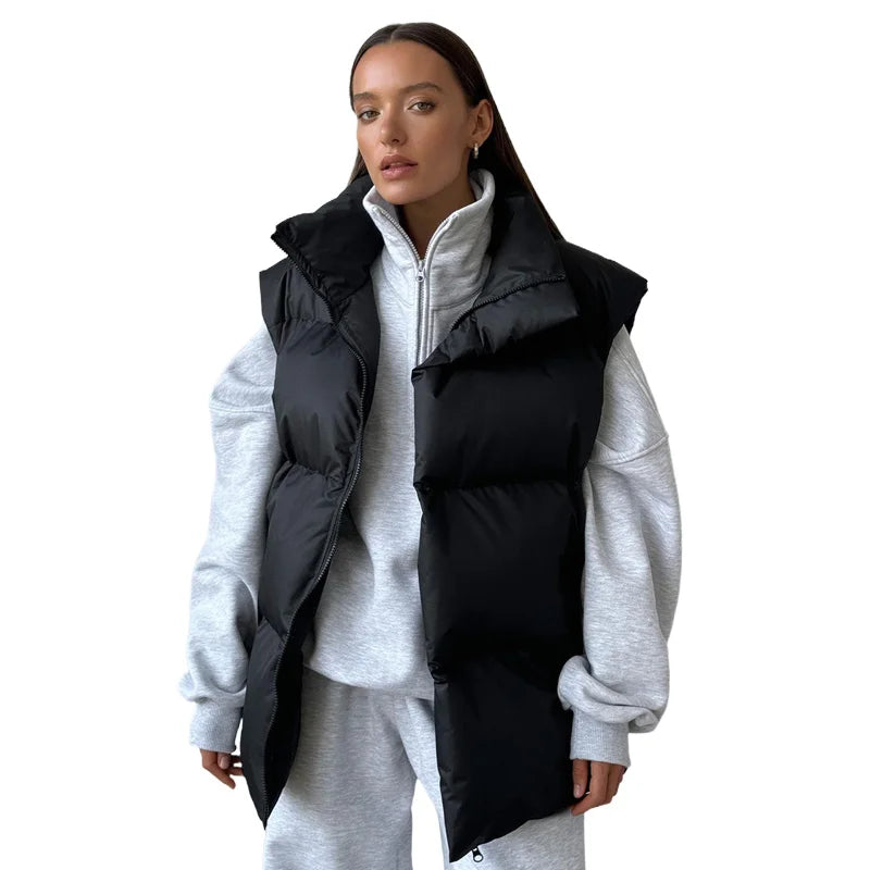 Fashionable Women Clothing Vest Jacket Autumn and Winter New Styles Loose Sports and Leisure Vest Jacket for Women