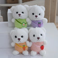 Mini Teddy Bear Plush Keychain Peluches Small Bear Key Chain Charms Plushie Soft Mascot Stuffed Doll Pendant Gift for Graduation