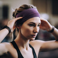 Fashion Absorbing Sweat Yoga Headband Candy Color Wide White Blue Hairbands Accessories Simple Design Elastic Headbands Turban