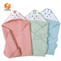 Wholesale 100% Cotton Baby Hooded Poncho Towel Cute Animal Ear Design Winter Thicken for Newborn for Bathroom Use