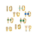HOVANCI New Wholesale Huggie Earrings Custom Fashion Jewelry Gold Plated Iced Out Zircon Huggie Latest Earrings for Women