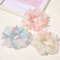 2021 New Super Fairy Mesh Embroidery Mouse Synthetic Hair Scrunchies Elegant Soft Rubber Hair Accessories for Girls