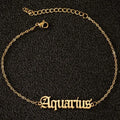 Trendy  Wholesale Stainless Steel  Name Anklets Personality Nameplate Anklets Bohemian Women's Jewelry
