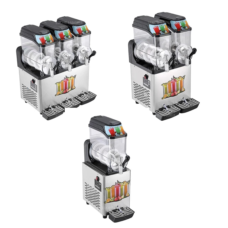 New Design 3 Tanks Slush Machine Slushie Machine Frozen Drink Commercial Slush Equipment for Shopping Mall Use