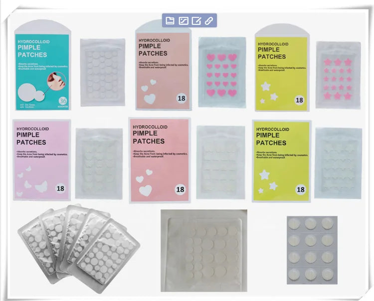Private Label Tea Tree Oil Hydrocolloid Pimple Patches Zit Blemish Acne Dots Sticker Anti Acne Pimples Patch