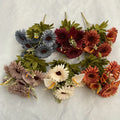 Direct Wholesale Good Quality Big-Bundle11-Head Autumn Chrysanthemum Decor Outdoor Artificial Flowers Decoration