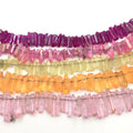 High Quality Wholesale Stick Hand Cut Faceted Pointe Natural Crystal Point Bead Quartz Point Beads for Jewelry Making