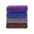 Microfiber Coral Velvet 35*75cm Solid Color Bathroom Kitchen Floor Towels Soft Absorbent Knitted by Factory