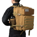 Tactical Backpacks Molle Daypack 45L Large 3 Day Bug Out Bag Hiking Rucksack With Bottle Holder
