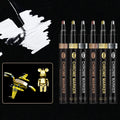 Magiart Silver Gold Mirror Chrome Color Markers Rotuladores Chrome Pigment Marker Pen for Model Car Part Glass Colouring