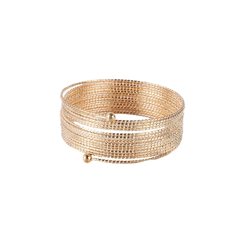 Classic Gold Chain Napkin Holder Simple Metal Design for Parties and Weddings Sustainable Table Decoration