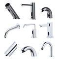 14 Style Commercial Deck / Wall Mounted Automatic Infrared Sensor Electric Foam and Liquid Soap Dispenser Brass. .