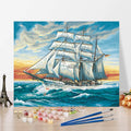 Sailboat DIY Paint by Numbers for Adults Wall Art Painting Home Decor Paint by Numbers Handmade for Gifts