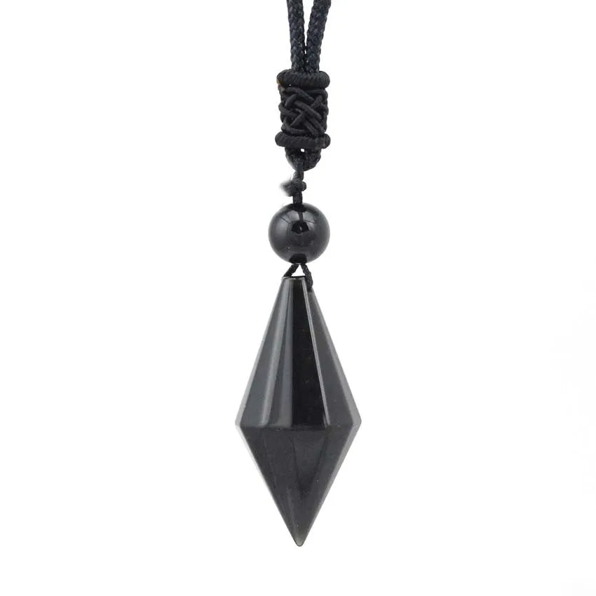 2026 In stock Gemstone multi-color pendulum wholesaler pendulums gemstone cone shape for fengshui home decoration gift