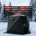 Kawagebo Kamp (KK) Factory OEM Outdoor Portable Waterproof 600D Oxford Sauna Tent 3-Layer for 6-8 Person Dry Sauna Hot Tent