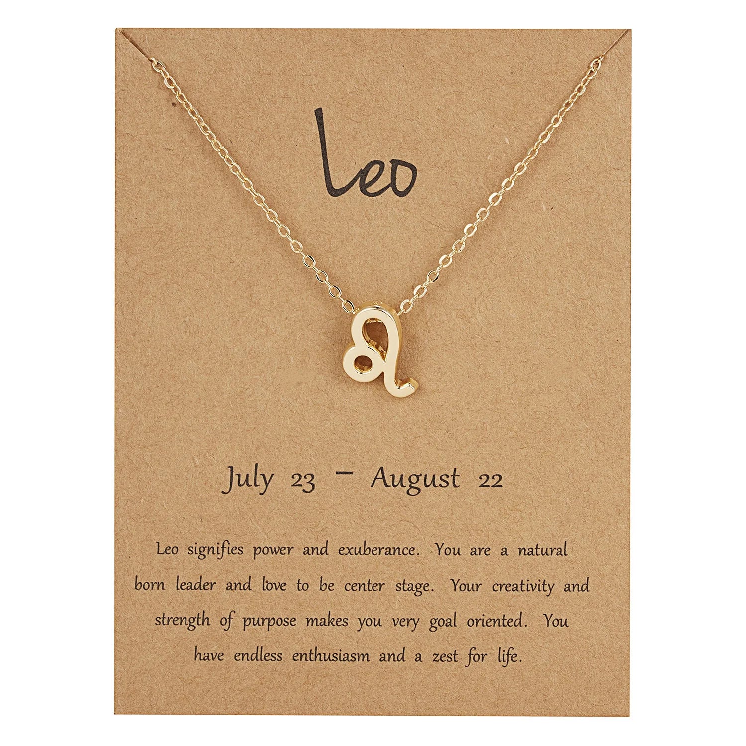 12 Zodiac Necklace Charm Alloy Zodiac Sign Necklace ZU041