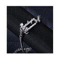 Customized Name Bracelet Gold Stainless Steel Bracelet Personalized Name Bracelet for Women Men