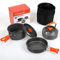 Best Selling Camping  Cookware Utensil Set With Camping Kettle Camp Tea Coffee Pot for Backpacking Gear