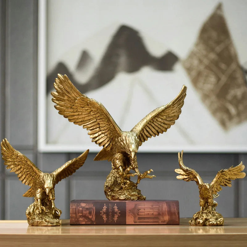 Wholesale American Eagle Statue Premium Resin Patriotic Sculpture for Office Bar & Outdoor Decor Bulk Orders
