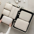 6Pcs Set Compression Packing Cubes Travel Accessories Expandable Travel Luggage Compression Packing Bag Cloth Storage Bag