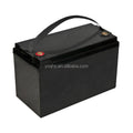 Solar System Rv Electric Car Scooter Motorcycle Marine 12V 100AH 200AH 300AH LiFePO4 Lithium Battery Box QHY FM100L Black ABS