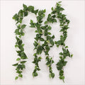 High Quality Artificial Silk Eucalyptus Leaf Wreath Green Vine Wedding Christmas Easter Dark Green Wedding Decor