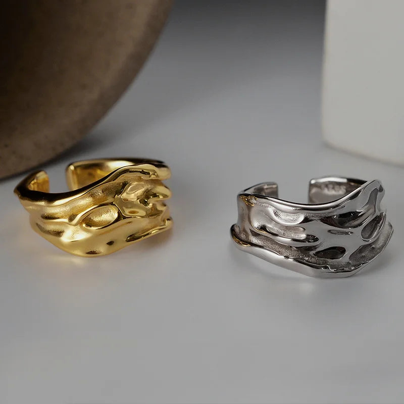 ICEBELA Jewelry Hot Selling Neutral Cold Ring Wholesale S925 Sterling Silver Niche Designer Ring