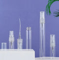 Recyclable Fine Mist Pump Perfume Spray Bottles Round Empty Glass Vials for Cosmetics Sealing Type Pump Spreayer