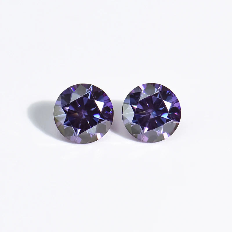 Xingyue Wholesale Loose Gemstone Round Shape Amethyst Violet 1 Carat 6.5mm