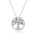POLIVA Newest Design 925 Sterling Silver Jewelry Pendants Family Tree Round Shape Fashion Pendant