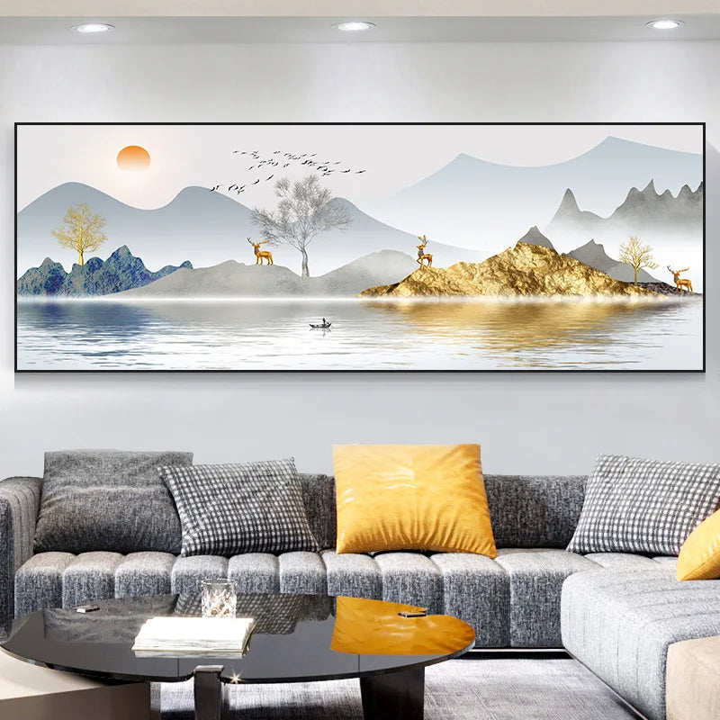 Quality Living Room Crystal Porcelain Home Decorations Animal and Landscape Painting Oil Painting for Wall