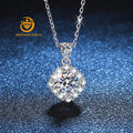 925 Silver Lab Grown Moissanite Journey Pendant Necklace Fine Ladies Accessories Jewelry Jewellery
