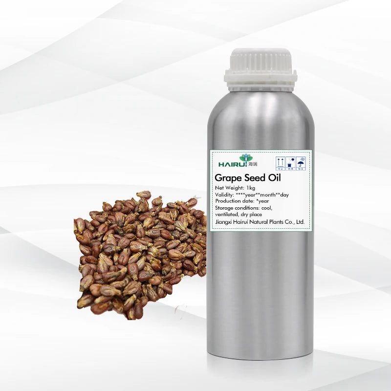 HAIRUI Supply Free Sample Grape Seed Oil for Skin Care Pure Natural Cold Pressed Grapeseed Oil