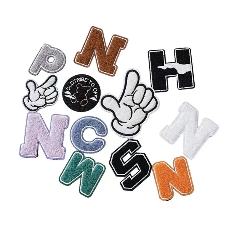 Cheap Jeans Patches for Hats Embroidery Chenille Patch Custom Badge