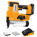 WORKSITE 20V/12v DC Battery Powered Wireless Electric Nail Gun for Woodworking DIY Project Power Tool Cordless Nail Gun