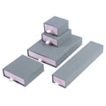 Manufacturer Paper Drawer Jewelry Box Gray Sliding Necklace Paper Cardboard Packaging Fashion Jewelry Boxes