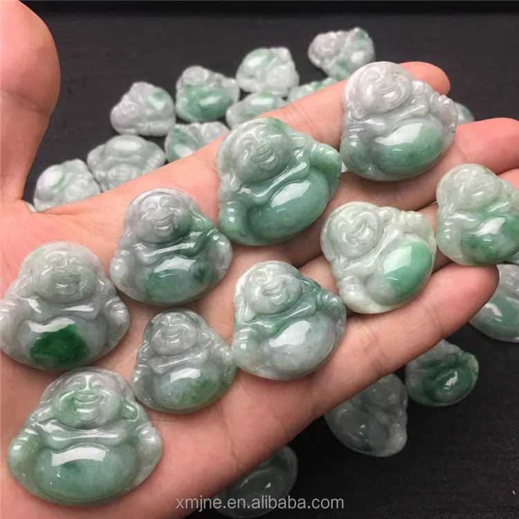 Certified Grade a Jade Buddha Jade Pendant Men and Women a Goods Myanmar Jade Pendant Couple Model Guanyin Buddha Pendant
