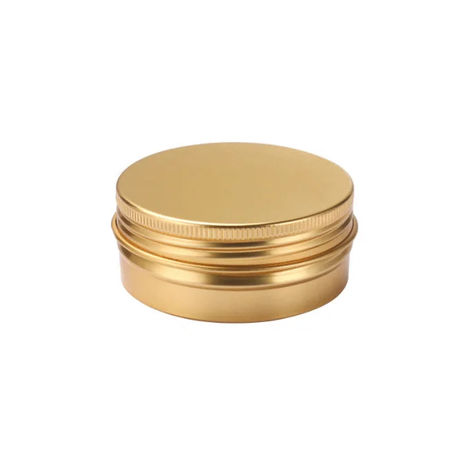 Hot Sale Custom Printing Emboss logo Cosmetic Packaging Metal Rose Gold Aluminum Jar Tin Jar Aluminum 120ml