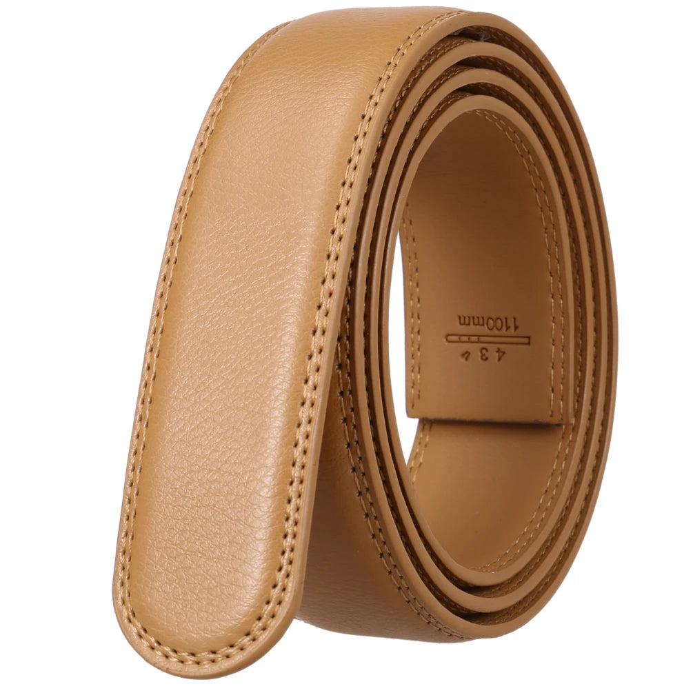 LY35-3192Boys Leather 3.5CM Belt Strip