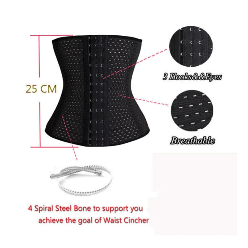 Waist Cincher Trainer Underbust Corsets and Bustiers Korsett Modeling Strap Steel Boned Corset Tummy Trimmer Belt Bodice