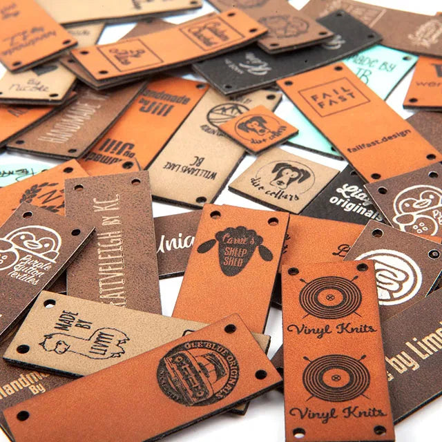 Custom Leather Brand Tag Handmade Eco-Friendly Debossed Embossed Labels for Jeans Leather Patch Labels