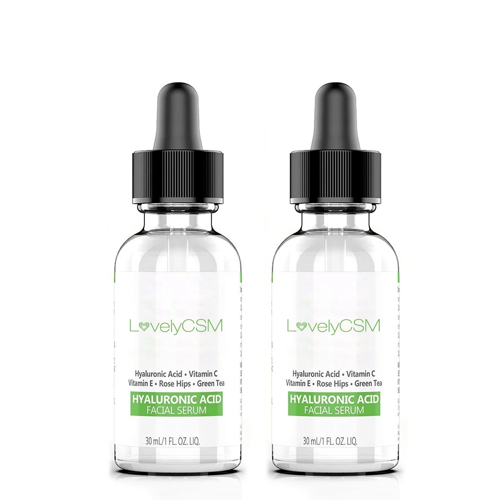 100% Pure Organic Hyaluronic Acid Facial Serum Private Label OBM OEM Men's Hydrating Moisturizing Anti-Aging Skin Care Repair