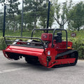 Customized Industrial Diesel Cordless Remote Control Mini Robot Lawn Mower with Snow Plow Attachments