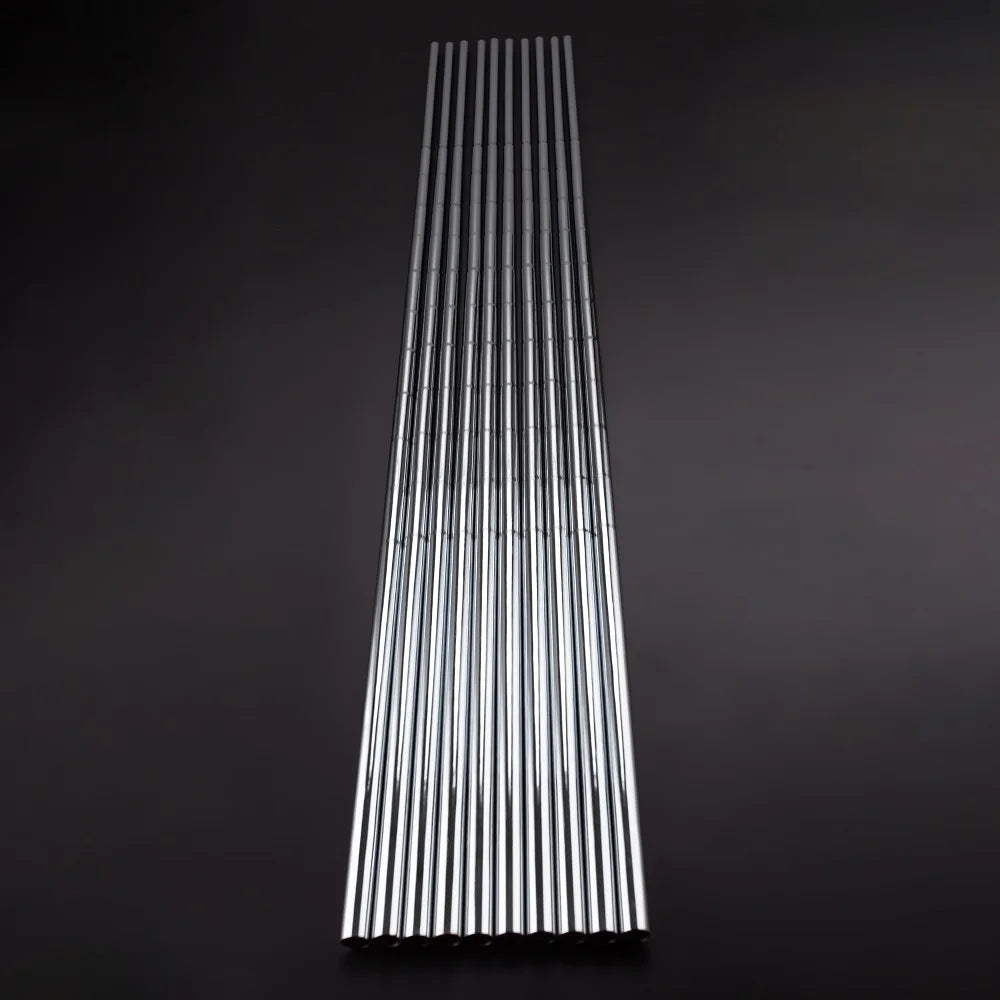 35'' Customized Stepped  OD 0.370"Steel Straight Club Accessories Chrome Plating Golf Steel Shaft