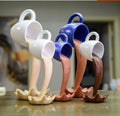 Resin Craft Creative Ornaments American Latte Coffee Shop Resin Decor Milk Tea Shop Desktop Decoration Phone Stand